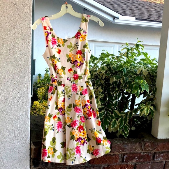 FLORAL MINI DRESS BARBIECORE BARBIE COTTON SUNDRESS SASH TIE “HAVE” Size… - Picture 1 of 16